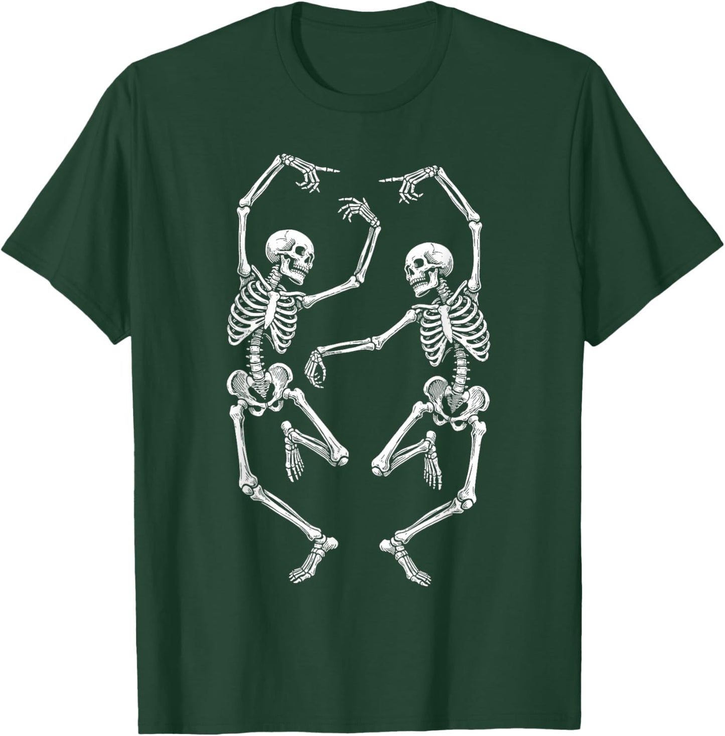 Dancing Skeleton Skelet Dance Skull Party Funny Halloween T-Shirt - T-Shirt | Forest