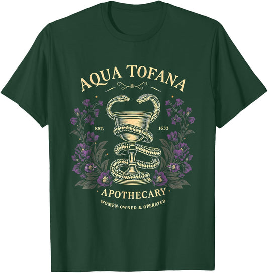 Feminist Snake Serpent Aqua Tofana Poison Globet Women T-Shirt - T-Shirt | Forest