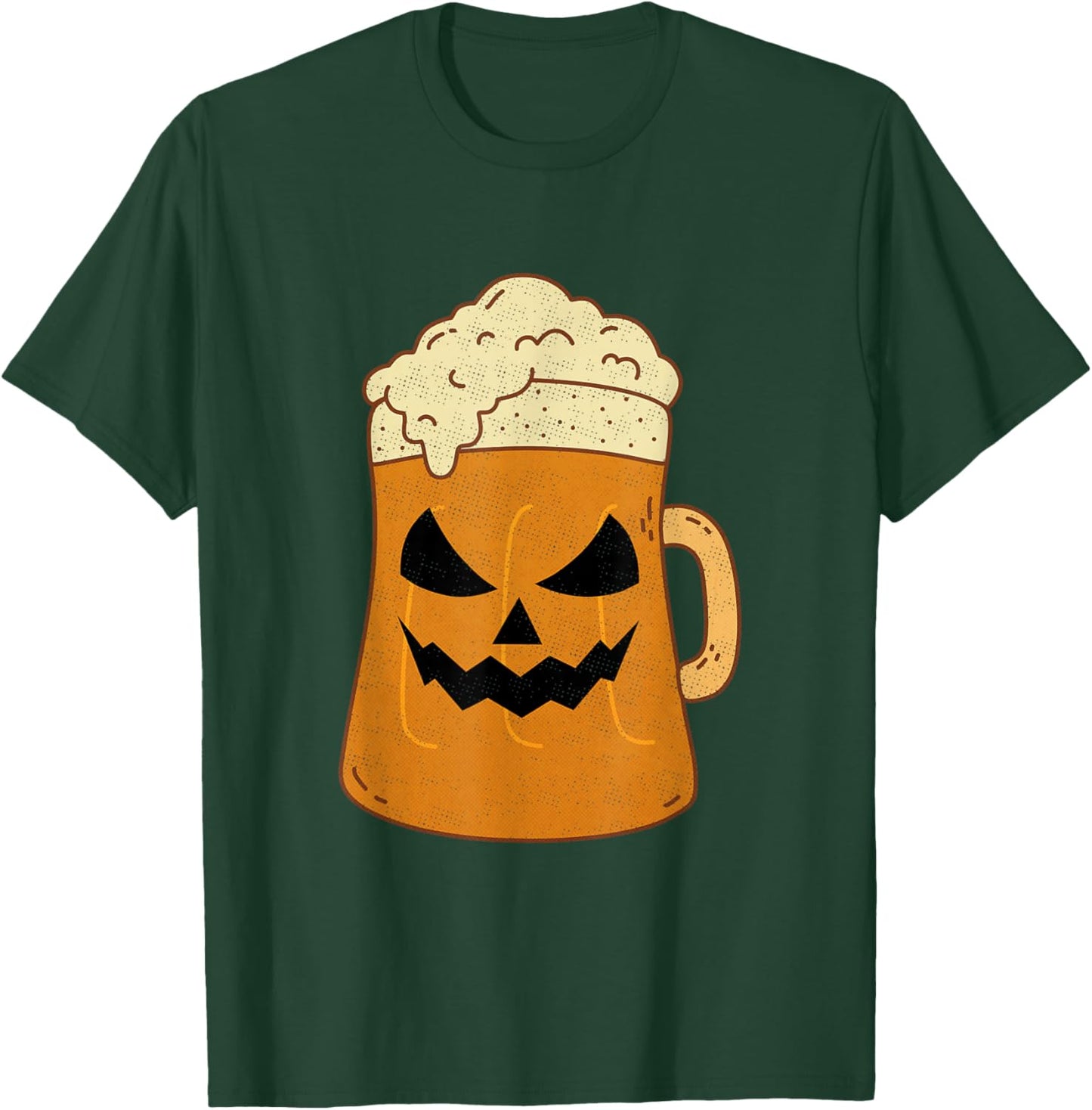 Beer Lover Pumpkin Face Happy Halloween 2024 T-Shirt - T-Shirt | Forest