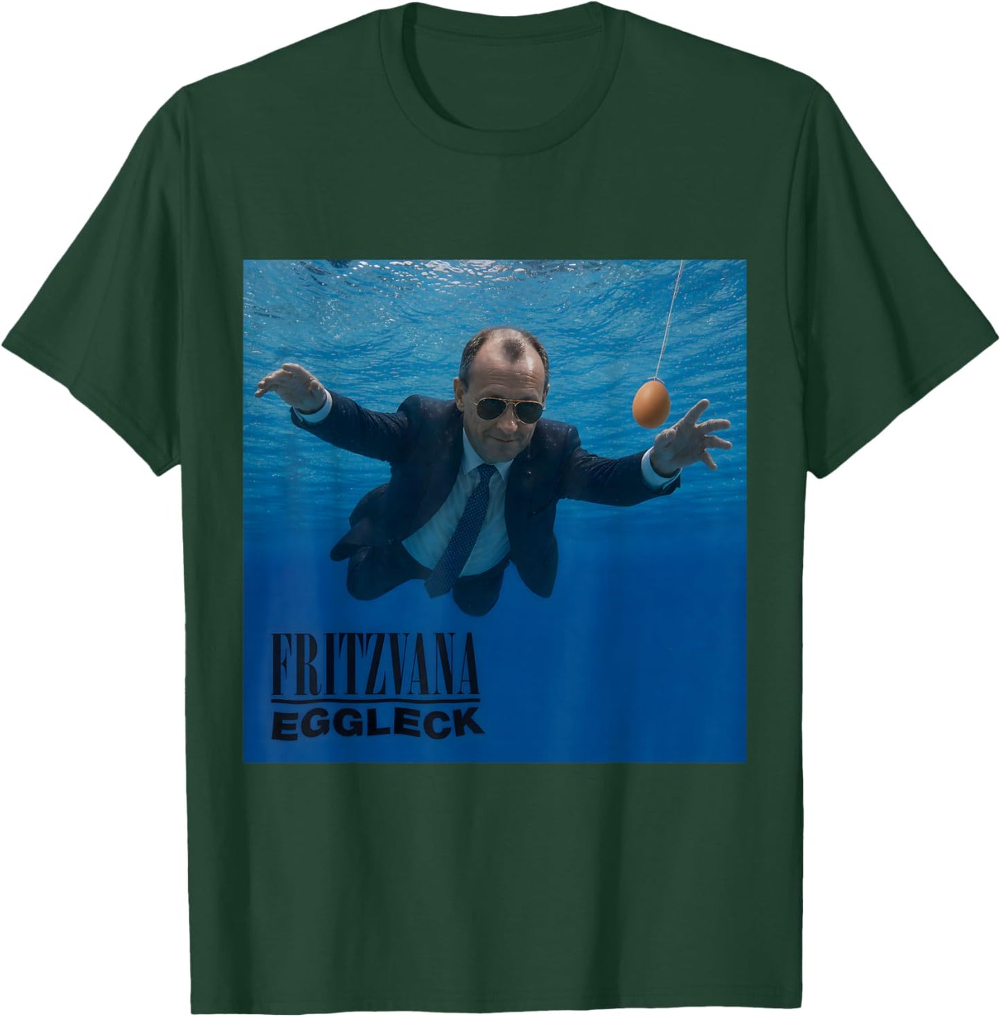 Fritze Merz Retro Meme Cover Eggleck Politik Kanzler Satire T-Shirt - T-Shirt | Forest