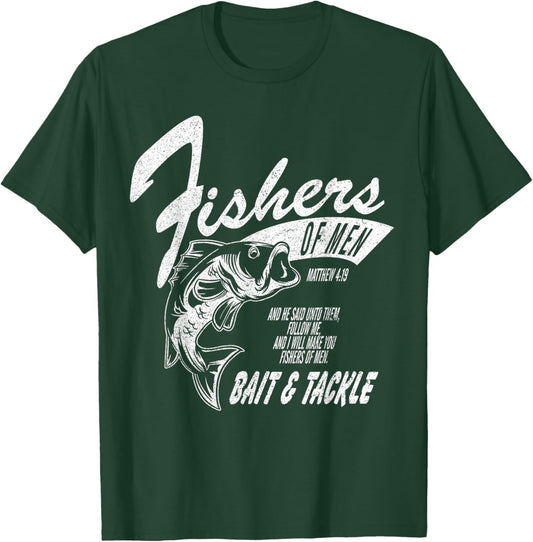 Fishers of Men - Inspired by Matthew 4:19 T-Shirt - T-Shirt | Forest