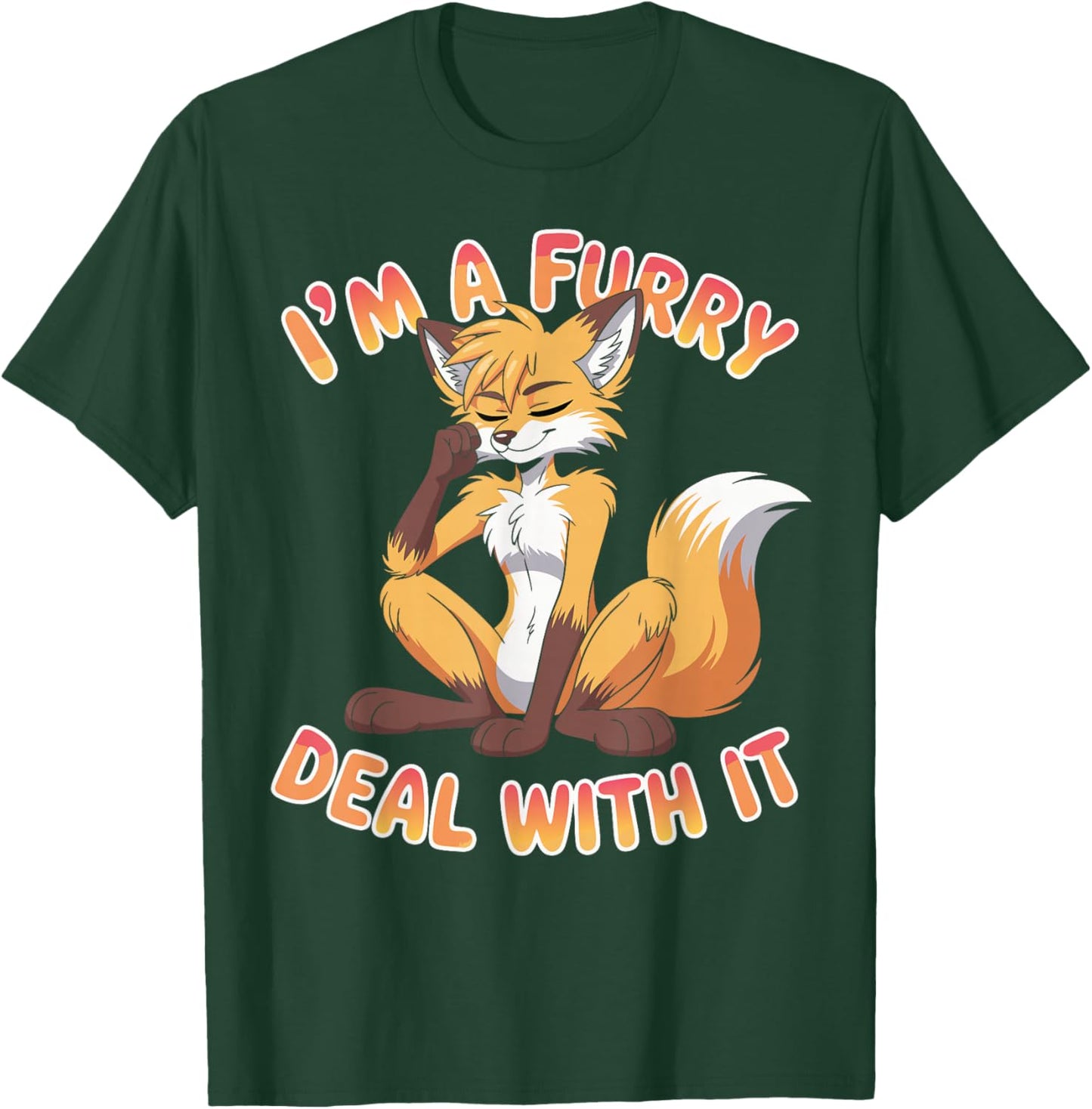 Furries Fandom Animal Fursonas I'm A Furry T-Shirt - T-Shirt | Forest
