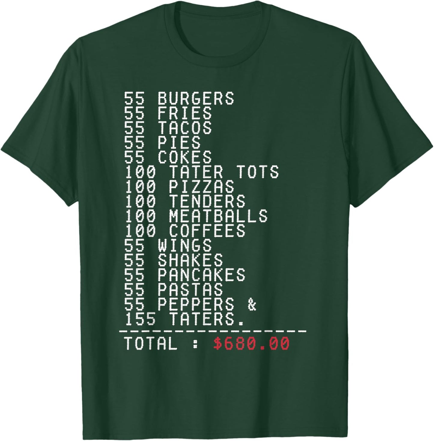 55 Burgers 55 Fries I Think You Should Leave Funny T-Shirt - T-Shirt | Forest