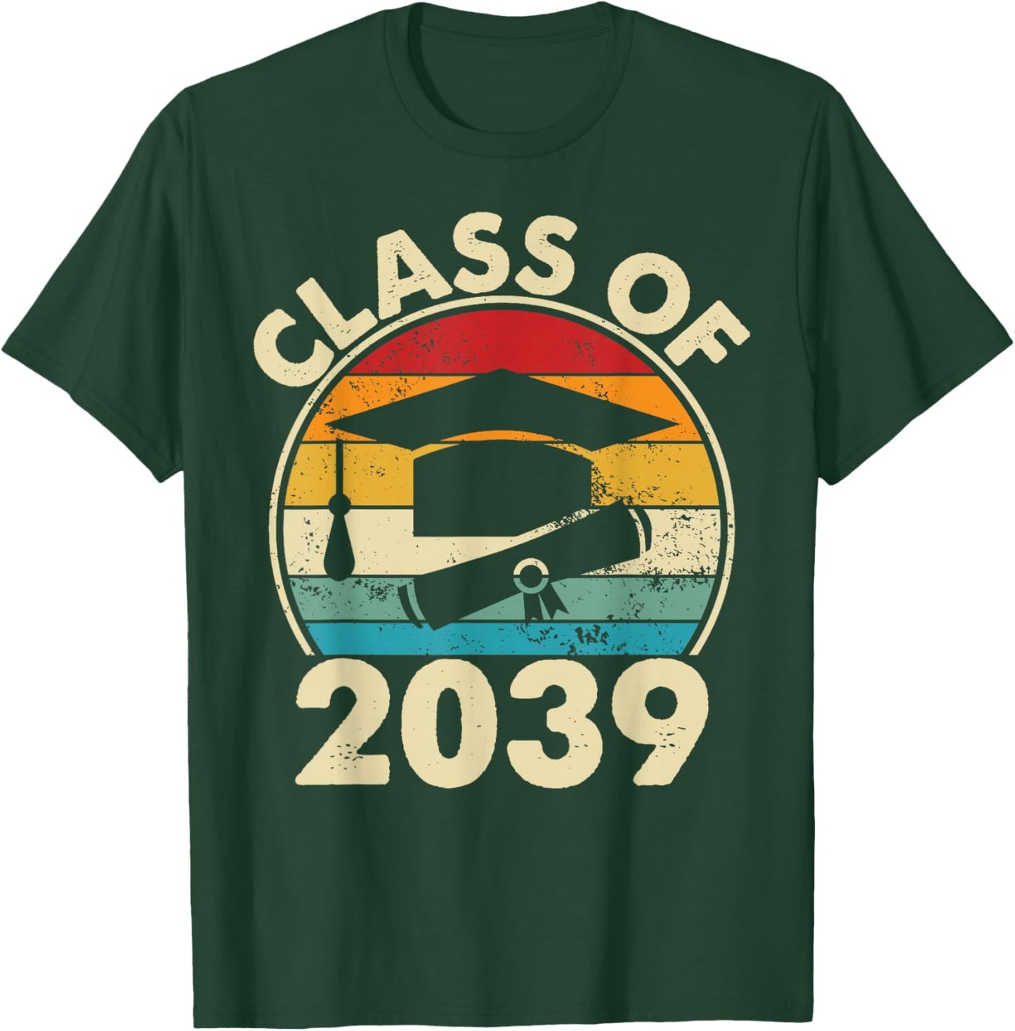 Class Of 2039 Pre-K Graduate Preschool Boys Girls Graduation T-Shirt - T-Shirt | Forest