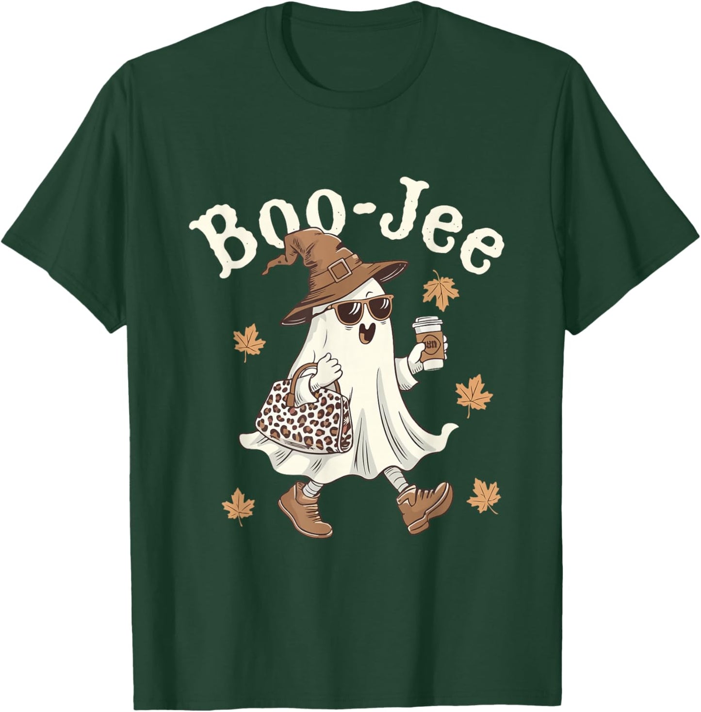 Cute Boo-Jee Tumbler Ghost Boujee Halloween Girl Women T-Shirt - T-Shirt | Forest