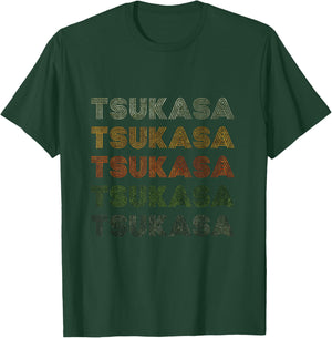 Love Heart Tsukasa Grunge Vintage Style Black Tsukasa T-Shirt - T-Shirt | Forest