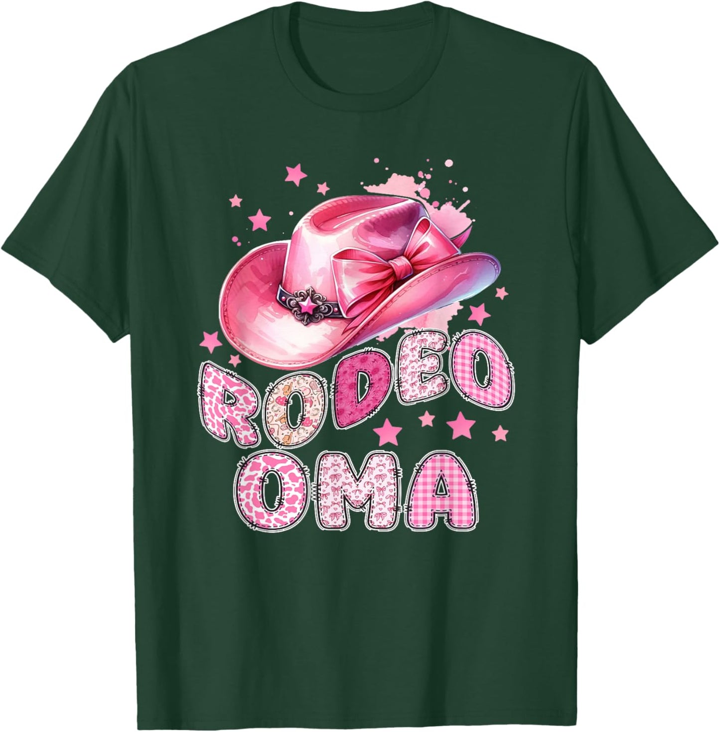 Rodeo Oma Pink Cowgirl 1St Birthday Family Matching T-Shirt - T-Shirt | Forest