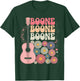 Boone Guitar Lover Floral Vibes Music Enthusiast T-Shirt - T-Shirt | Forest