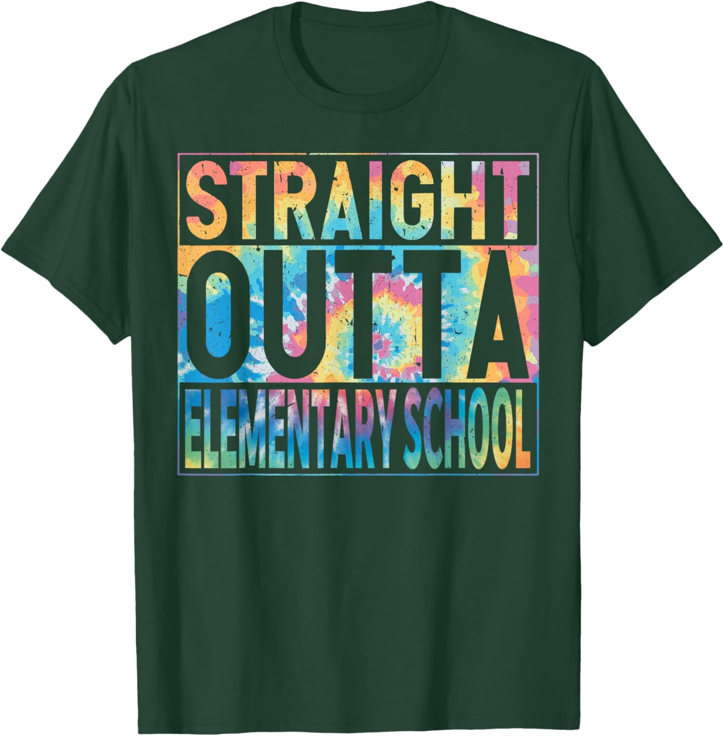 Straight Outta Elementary School Graduate Class 2026 Funny T-Shirt - T-Shirt | Forest