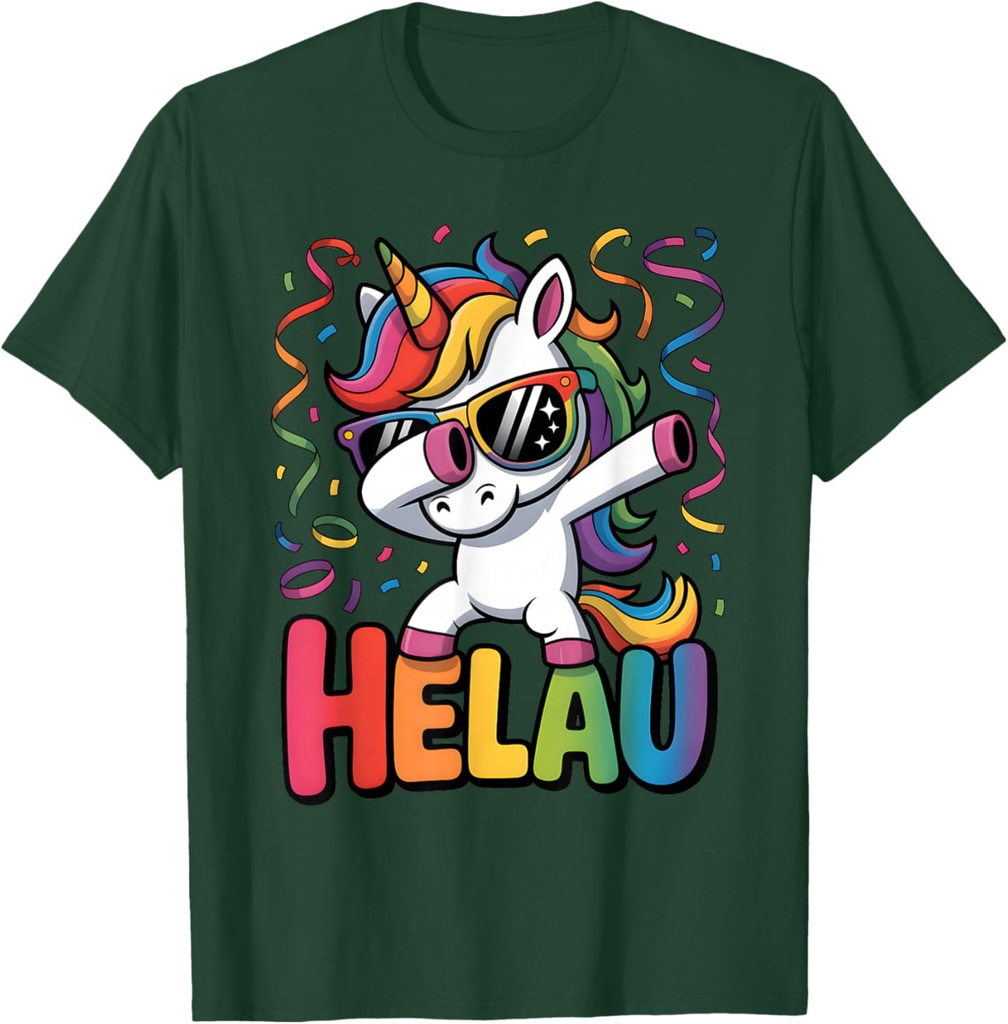 Party Unicorn Carnival Costume Carnival Costume Unicorn Helau T-Shirt - T-Shirt | Forest