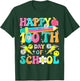 Retro Groovy 100th Day of School Teachers Kid Happy 100 Days T-Shirt - T-Shirt | Forest