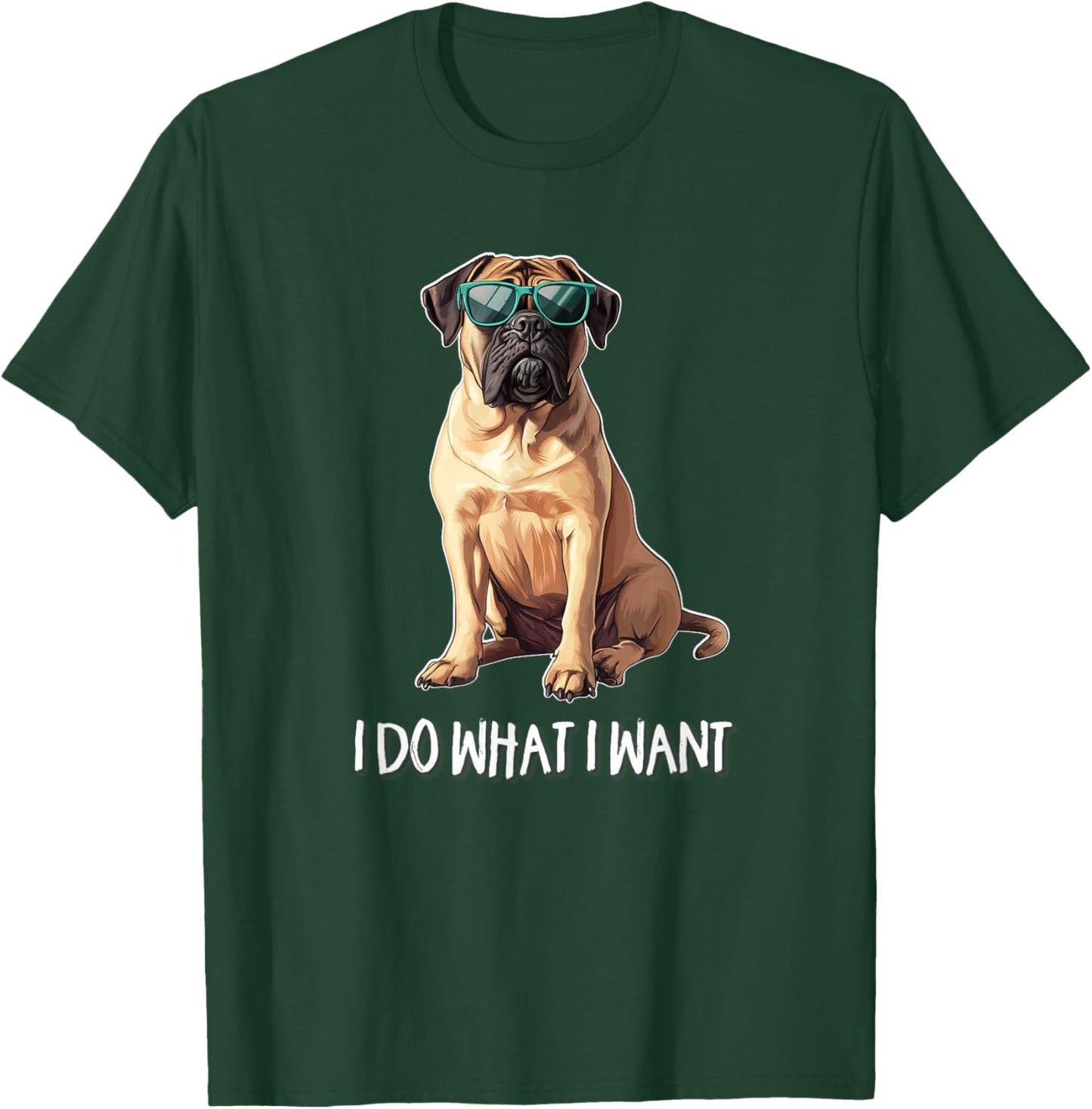 Kids I Do What I Want English Mastiff Lover T-Shirt - T-Shirt | Forest