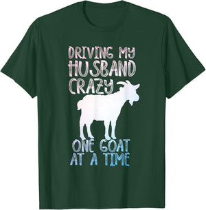 Funny Goat Design Girls Farm Animal Goat Farmer T-Shirt - T-Shirt | Forest