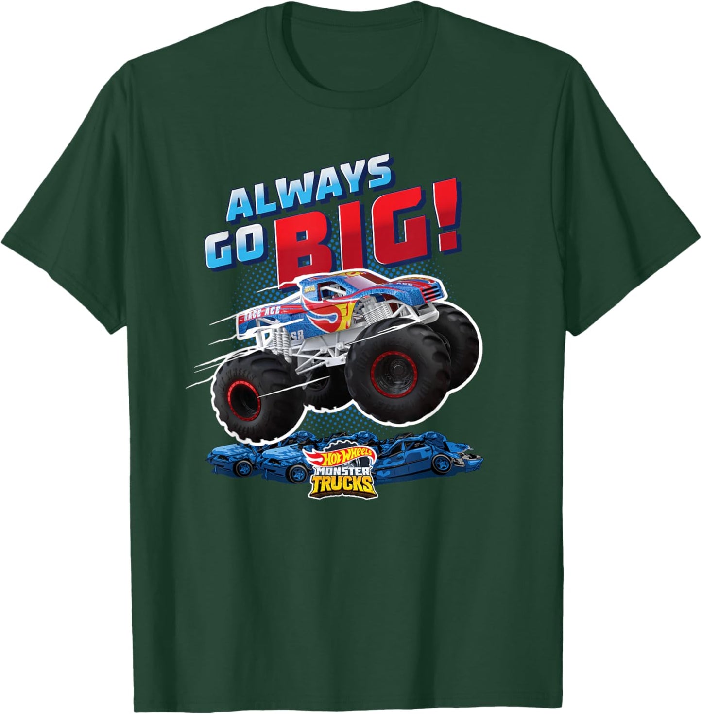 Hot Wheels Monster Trucks - Always Go Big T-Shirt - T-Shirt | Forest