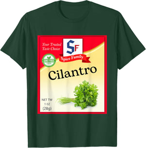 Cilantro Condiment Costume Holiday Spice Costumes T-Shirt - T-Shirt | Forest