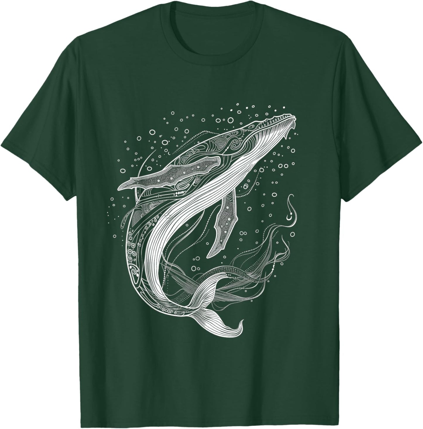 Blue Whale Humpback Whale Lover T-Shirt - T-Shirt | Forest