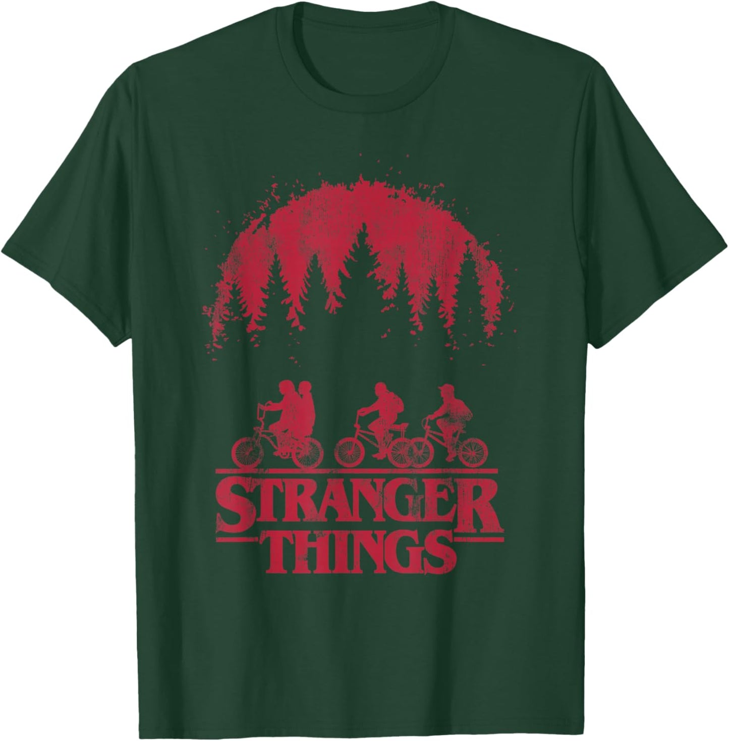 Stranger Things Bikes T-Shirt - T-Shirt | Forest