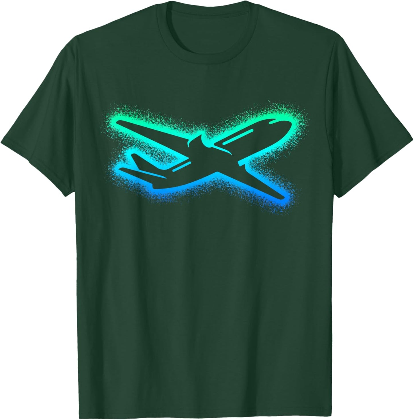 Flugzeug Flieger Kinder Herren Jungen Pilot T-Shirt - T-Shirt | Forest
