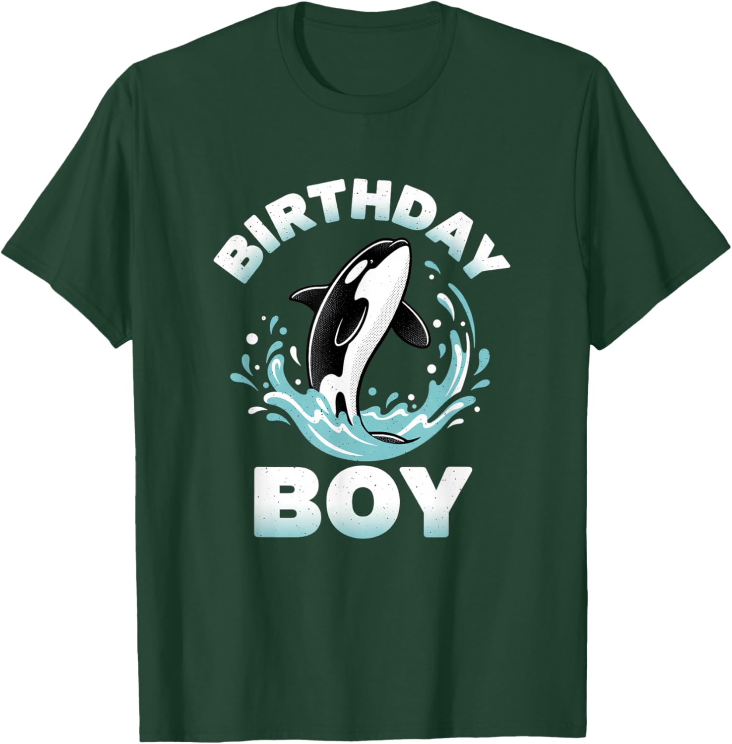 Whale Orca Whale Birthday Boy, Kids Ocean & Marine Life Fan T-Shirt - T-Shirt | Forest