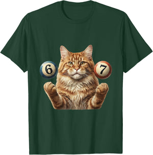 67 Meme - Six Seven Cats Funny Cat T-Shirt - T-Shirt | Forest