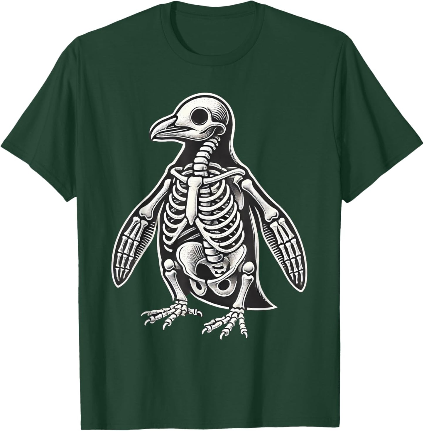 Penguin Skeleton Halloween T-Shirt - T-Shirt | Forest