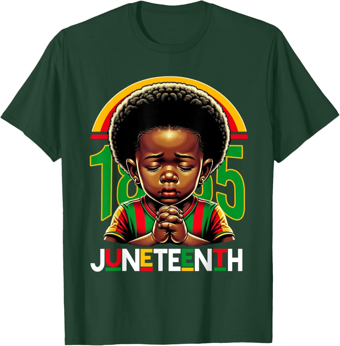 Kids Juneteenth Prince 1865 Black History Month Toddler Boy T-Shirt - T-Shirt | Forest