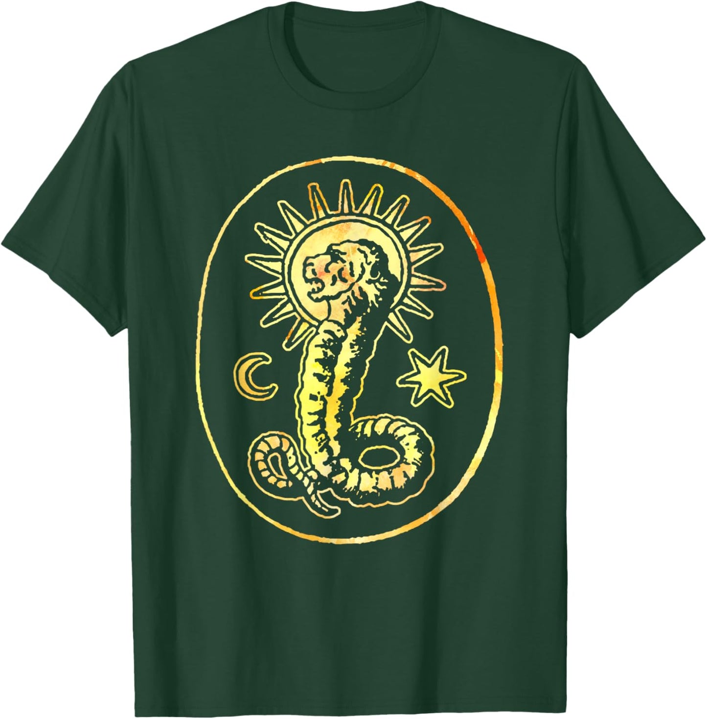 Gnostic Demiurge Chnoubis Abraxas Gnosis Lion Serpent T-Shirt - T-Shirt | Forest