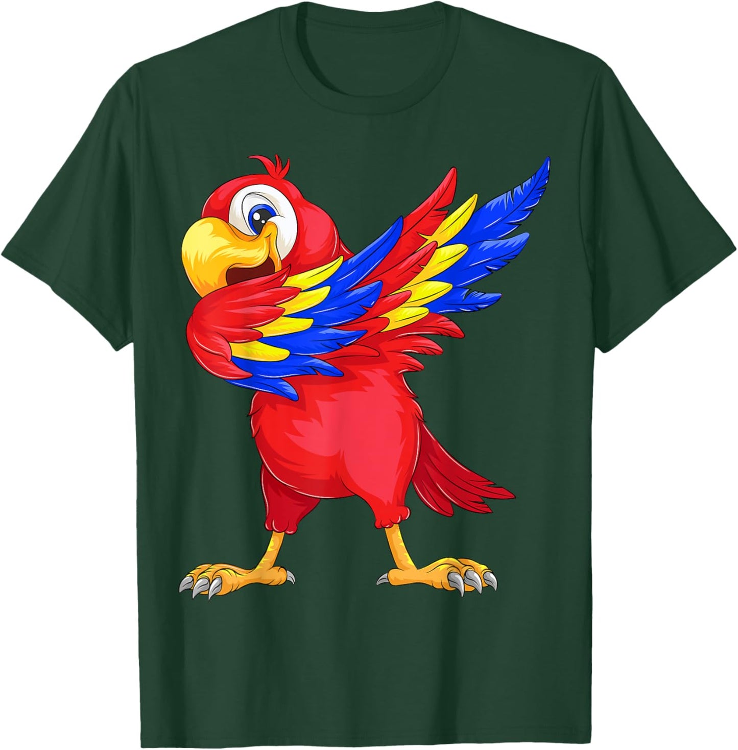 Cool Parrot Art Women Pet Bird Tropical Parrot Lover T-Shirt - T-Shirt | Forest