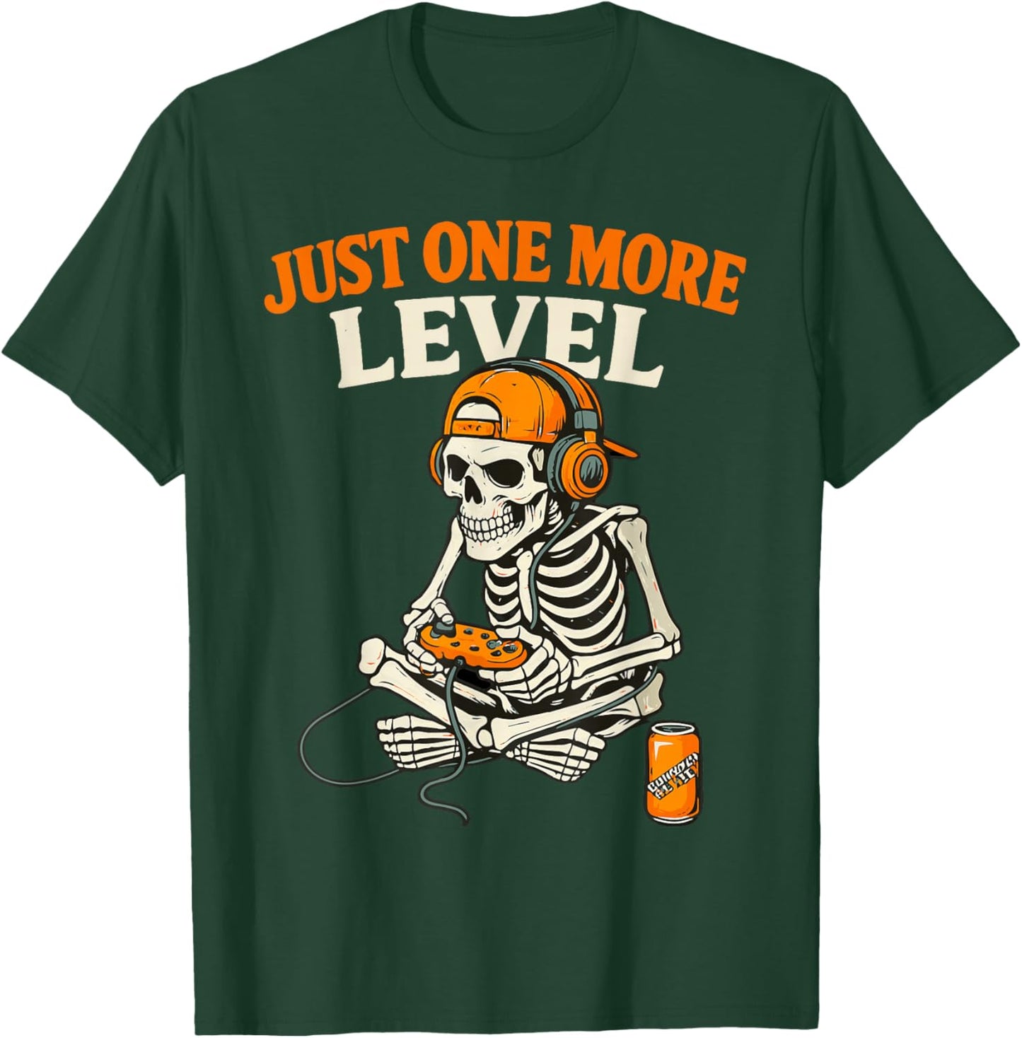 Funny Video Game Halloween Skeleton Gamer Costume Men Boys T-Shirt - T-Shirt | Forest