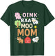 Oink Baa Moo Mom Barnyard Farm 2nd Birthday Boy Girl T-Shirt - T-Shirt | Forest