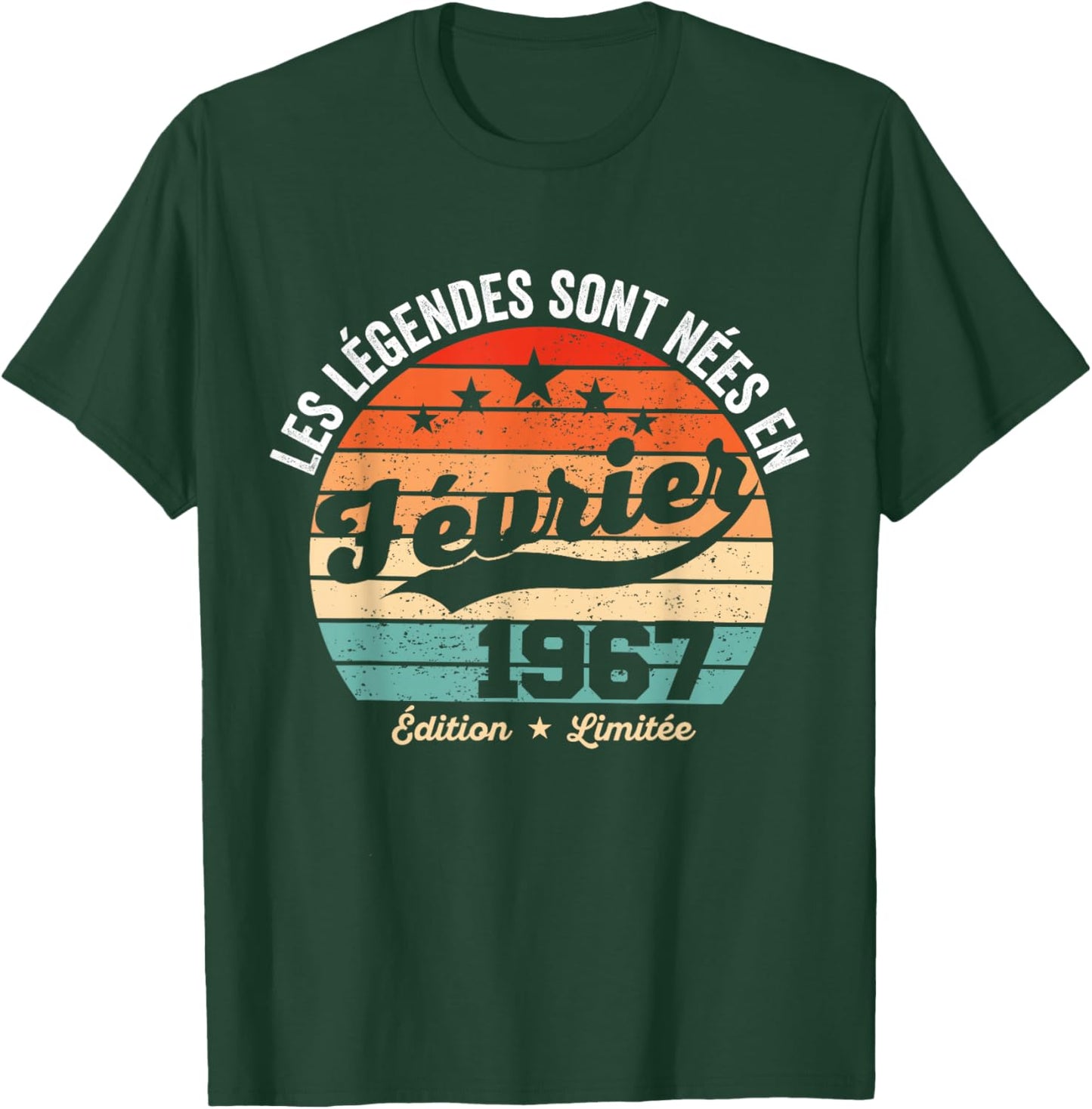 Legends Are Born in February 1967 59th Birthday T-Shirt - T-Shirt | Forest