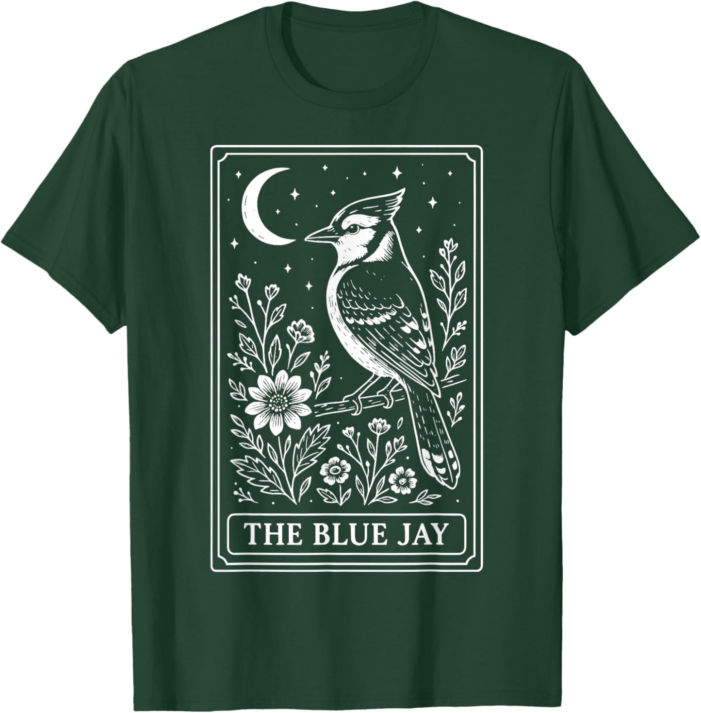 The Blue Jay Tarot Card T-Shirt - T-Shirt | Forest