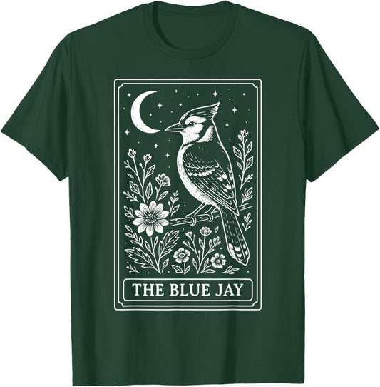 The Blue Jay Tarot Card T-Shirt - T-Shirt | Forest