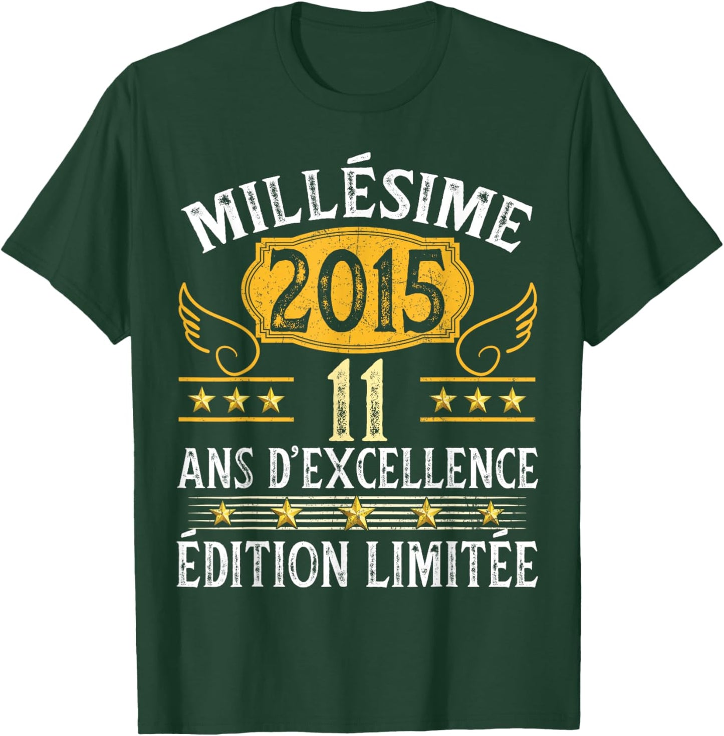 Vintage 2015 11 Years Birthday Girl Boy Vintage 2015 T-Shirt - T-Shirt | Forest