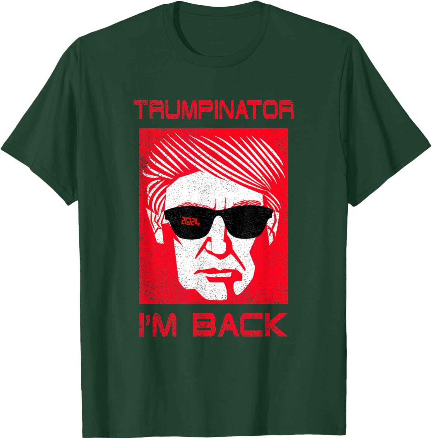 Trumpinator Funny Trump Donald Great President Parody Design T-Shirt - T-Shirt | Forest