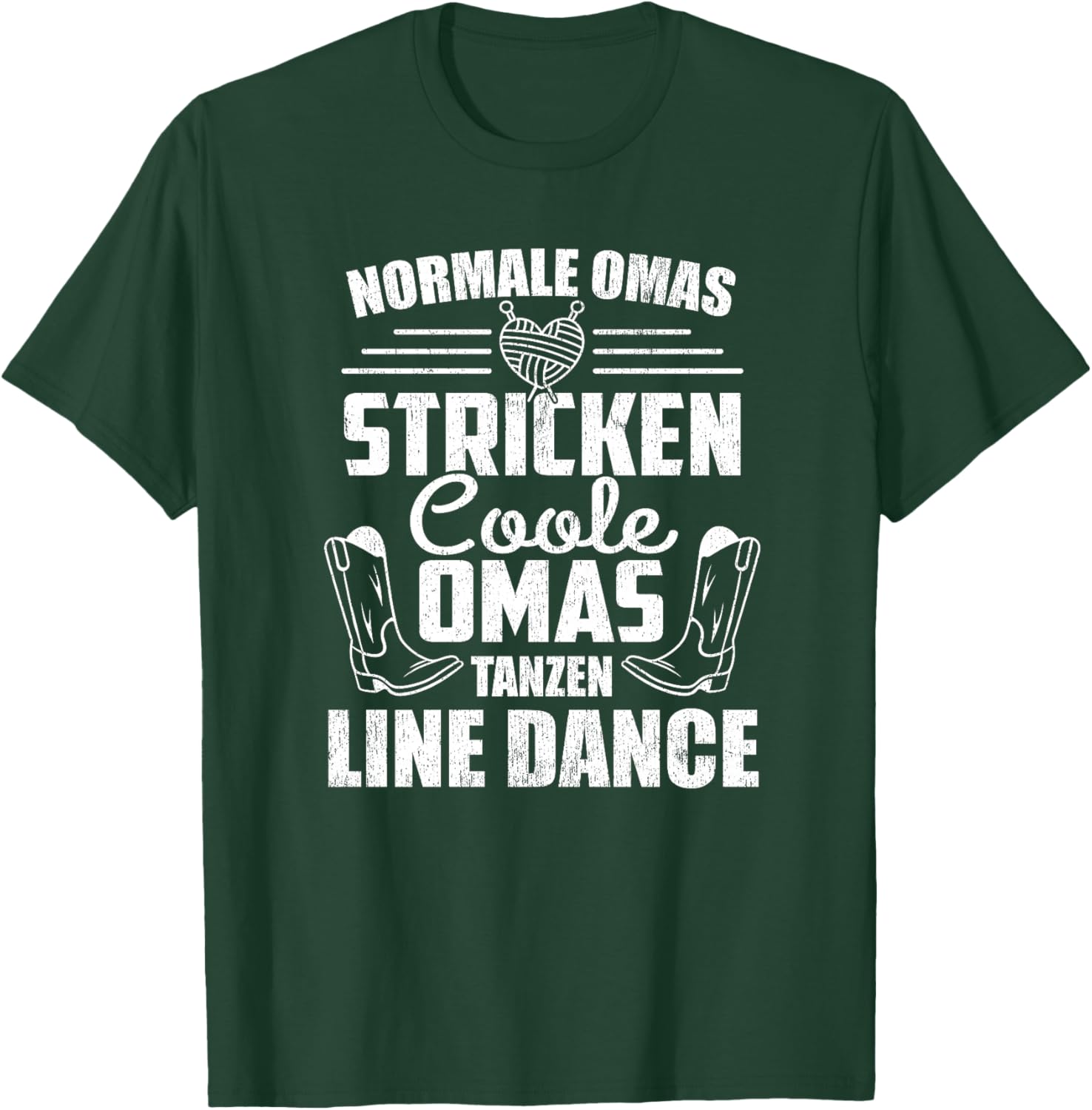 Coole Omas Tanzen Line Dance Western Rentnerin Line Dance Premium T-Shirt - T-Shirt | Forest