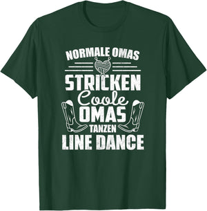 Coole Omas Tanzen Line Dance Western Rentnerin Line Dance Premium T-Shirt - T-Shirt | Forest