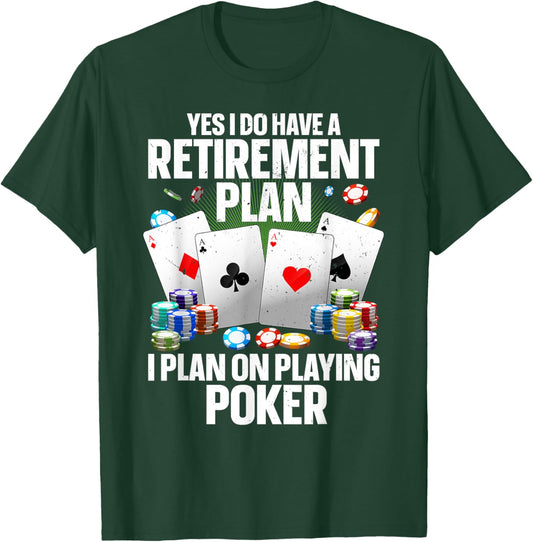 Funny Poker Design Women Poker Player Poker Lover T-Shirt - T-Shirt | Forest