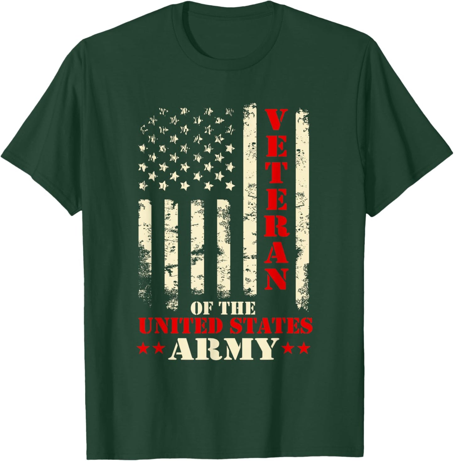 Veteran Of The United States Army - Patriotic Veterans Day T-Shirt - T-Shirt | Forest