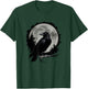 Full Moon Raven Women Men Kid Black art Black Bird Crow Moon T-Shirt - T-Shirt | Forest