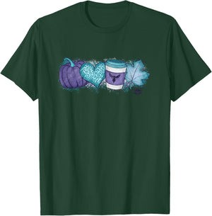 NBA Charlotte Hornets Cozy Fall Painted Banner T-Shirt - T-Shirt | Forest