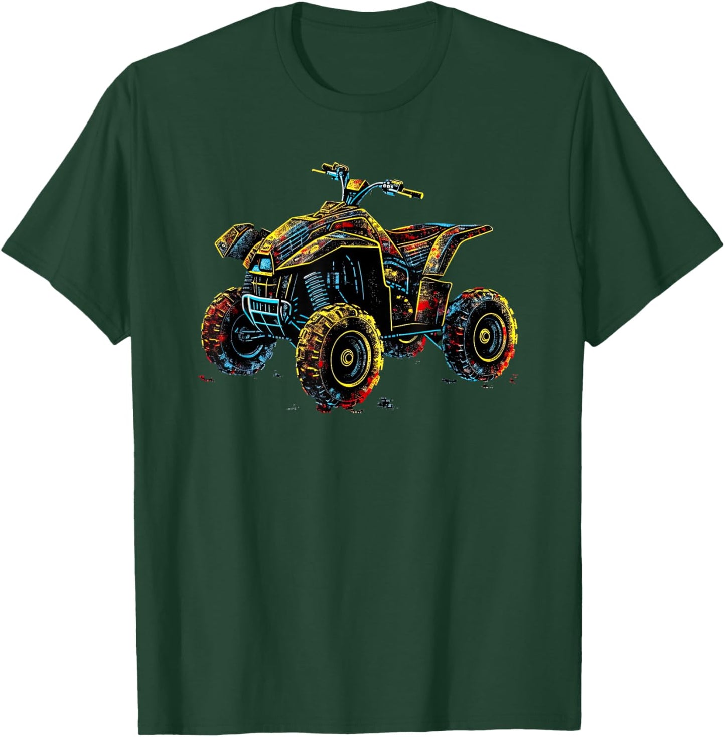 Quad 4 Wheeler ATV Racing: Thrills Offroad T-Shirt - T-Shirt | Forest