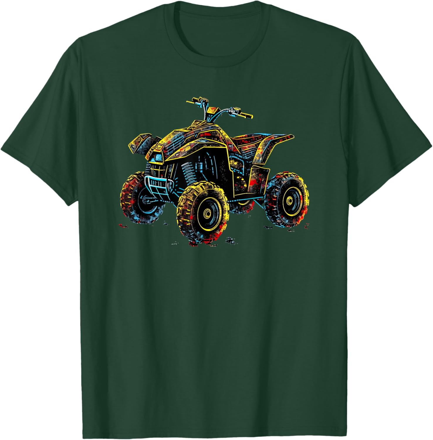 Quad 4 Wheeler ATV Racing: Thrills Offroad T-Shirt - T-Shirt | Forest