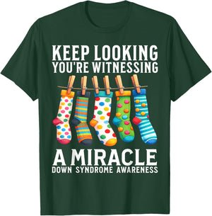 Down Syndrome Awareness Socks World Down Syndrome Day Gifts T-Shirt - T-Shirt | Forest