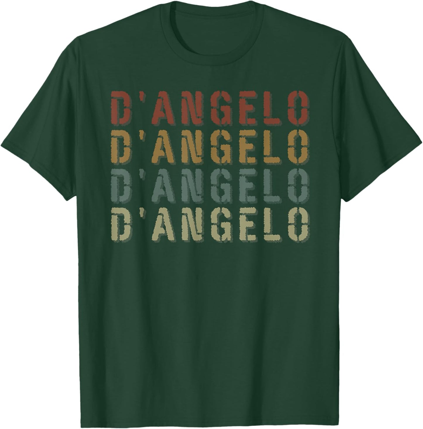 Vintage Style D'Angelo First Name Funny Love Heart D'Angelo T-Shirt - T-Shirt | Forest