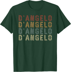 Vintage Style D'Angelo First Name Funny Love Heart D'Angelo T-Shirt - T-Shirt | Forest
