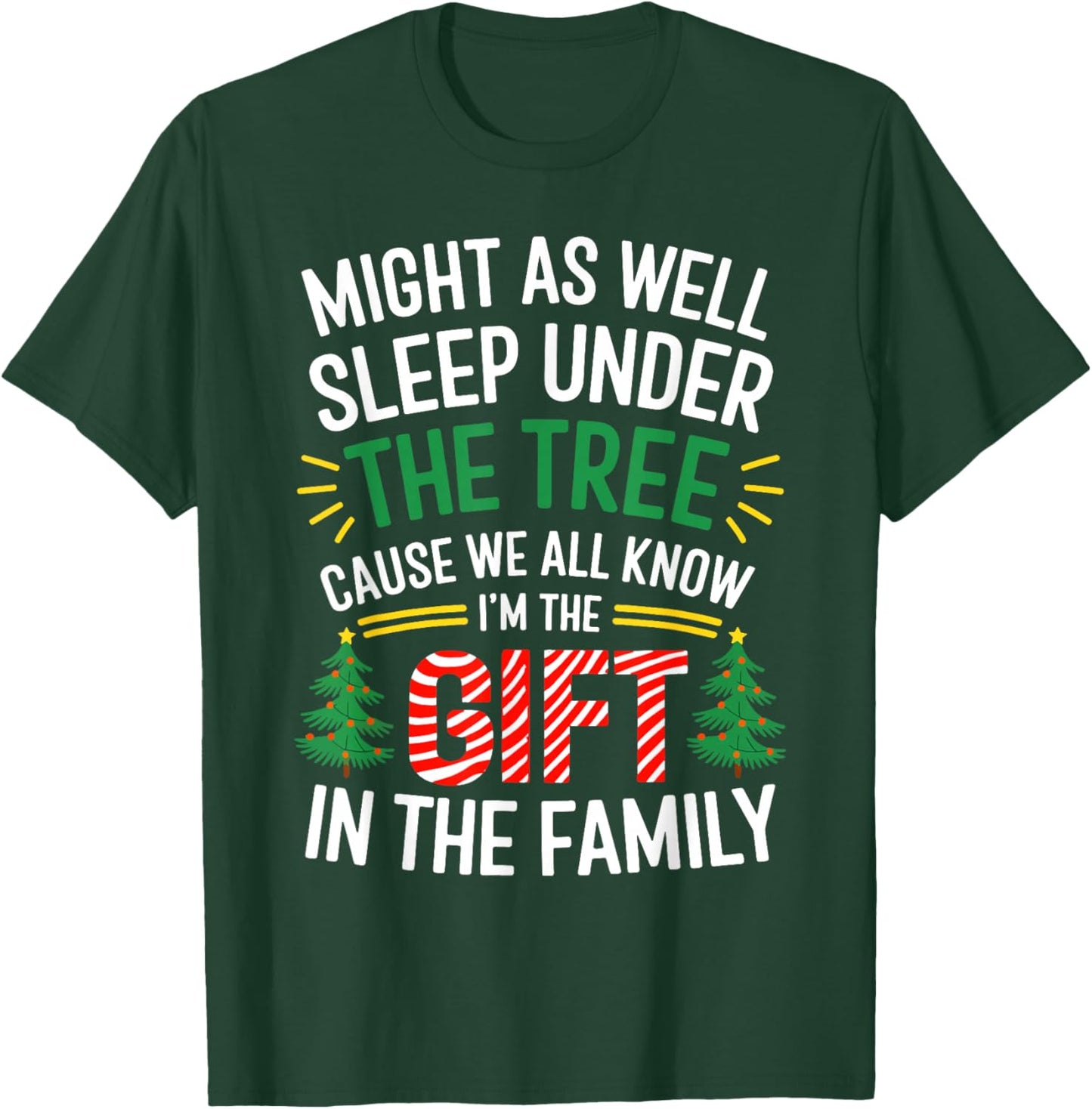 Funny Christmas Kids Girls Boys Christmas Pajamas Christmas T-Shirt - T-Shirt | Forest