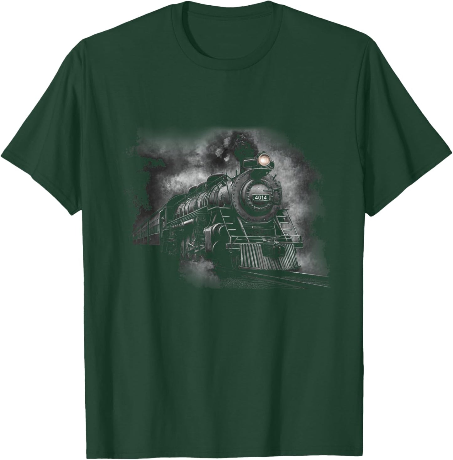 Steam Locomotive Train Engine Railroad Big-Boy Train 4014 T-Shirt - T-Shirt | Forest