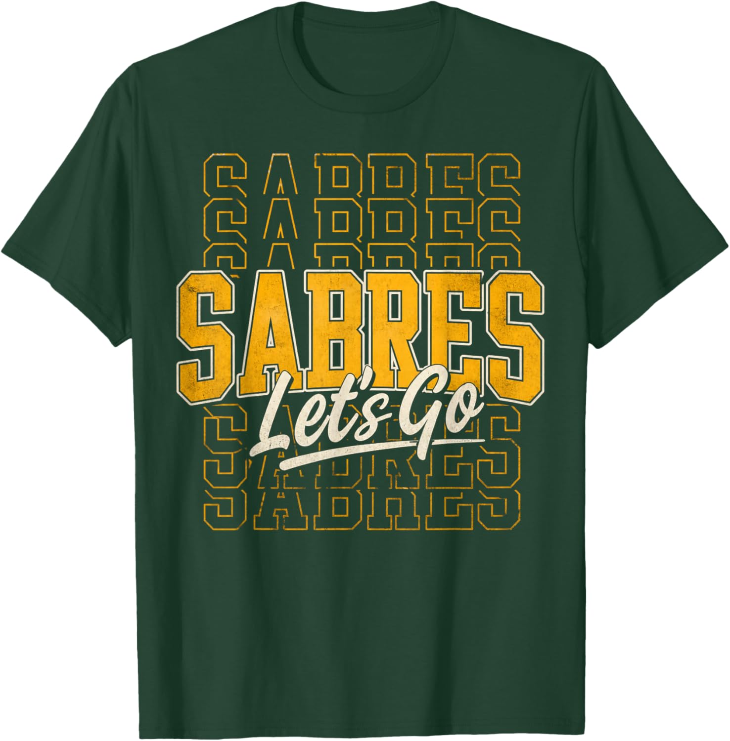 Vintage Sabres Retro Classic Gifts Women Kids T-Shirt - T-Shirt | Forest