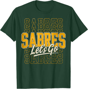 Vintage Sabres Retro Classic Gifts Women Kids T-Shirt - T-Shirt | Forest